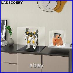 Showcase Your Treasures 14x14 Acrylic Display Box with LED Light and Black Base