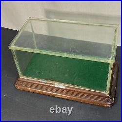 Small Antique Wood Glass Store Display Case Showcase Box