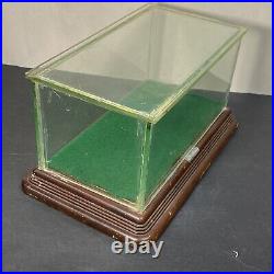 Small Antique Wood Glass Store Display Case Showcase Box