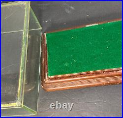 Small Antique Wood Glass Store Display Case Showcase Box