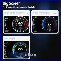 Smart 3.5'' Double Screen Car OBD2+GPS Gauge Head-Up Digital Display Speedometer
