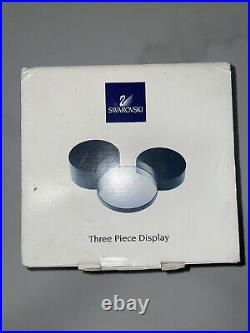 Swarovski Disney Three Piece Mickeys Ears Display Stand 835777 Crystal Showcase