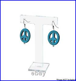 T Bar Small Earring Stand Retail Home Showcase Counter Display Acrylic Lot of 24