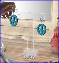 T Bar Small Earring Stand Showcase Counter Retail Display Acrylic Lot of 12