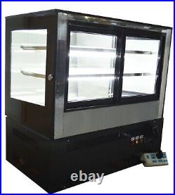 TECHTONGDA Countertop Refrigerated Cake Showcase Display Cabinet 220V 300W