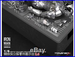 TOYS-BOX 1/6 Armor UNLEASHED Iron Man MK2 Version SHOWCASE 2.0 Display Set