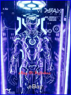 Tron Legacy MK4 Hangar LED Light 1/6 Scale Iron Man Display Box Show Case Model