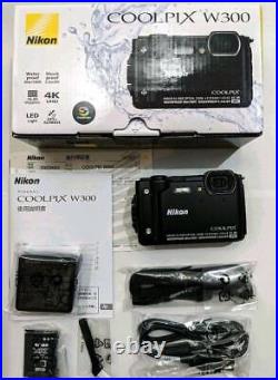 UnUsed Nikon Coolpix W300 Black displayed in the showcase