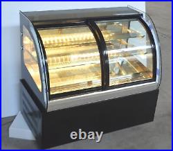 Used Glass Refrigerated Cake Pie Showcase Bakery Display Case Cabinet 220V