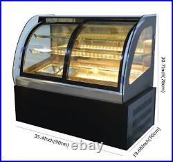 Used Glass Refrigerated Cake Pie Showcase Bakery Display Case Cabinet 220V