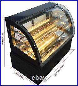 Used Refrigerator Display Case Cake Showcase Diamond Glass Display Show 220V