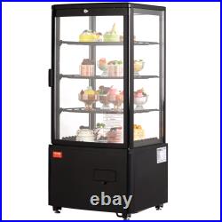 VEVOR 2/3-Tier Countertop Refrigerated Display Case Bakery Cake Showcase withLED