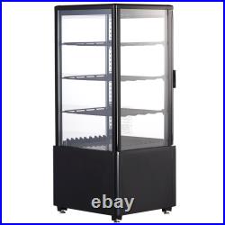 VEVOR 2/3-Tier Countertop Refrigerated Display Case Bakery Cake Showcase withLED