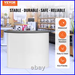 VEVOR Trade Show Display Podium Counter 77.95x15.16x34.65/38.39x15.16x34.25