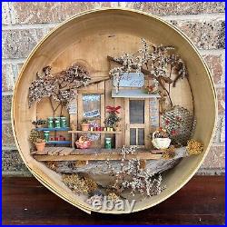 VTG 3D Art Showcase MCM Country Market Grocery Store Front Display Town Square