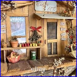 VTG 3D Art Showcase MCM Country Market Grocery Store Front Display Town Square