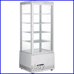 Vertical Bakery Showcase Commercial Refrigerator 25Gal LED Display Auto Defrost