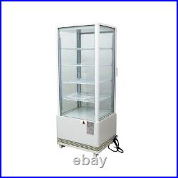 Vertical Bakery Showcase Commercial Refrigerator 25Gal LED Display Auto Defrost