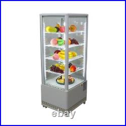 Vertical Bakery Showcase Commercial Refrigerator 25Gal LED Display Auto Defrost