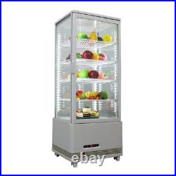 Vertical Bakery Showcase Commercial Refrigerator 25Gal LED Display Auto Defrost