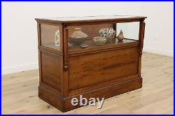 Victorian Oak Antique Jewelry or Collector Showcase Display #52655