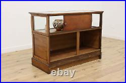 Victorian Oak Antique Jewelry or Collector Showcase Display #52655