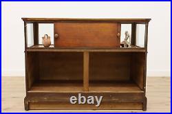 Victorian Oak Antique Jewelry or Collector Showcase Display #52655