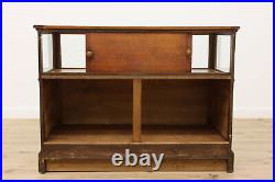 Victorian Oak Antique Jewelry or Collector Showcase Display #52655