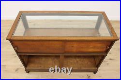 Victorian Oak Antique Jewelry or Collector Showcase Display #52655