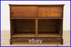 Victorian Oak Antique Jewelry or Collector Showcase Display #52655