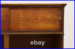 Victorian Oak Antique Jewelry or Collector Showcase Display #52655