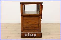 Victorian Oak Antique Jewelry or Collector Showcase Display #52655