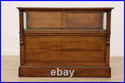 Victorian Oak Antique Jewelry or Collector Showcase Display #52655