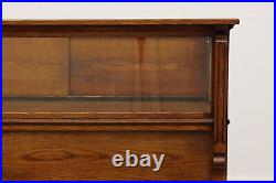 Victorian Oak Antique Jewelry or Collector Showcase Display #52655