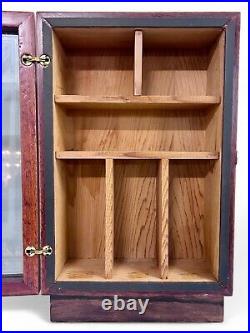 Vintage CIGARS INTERNATIONAL wooden humidor shop display showcase cabinet 1960's