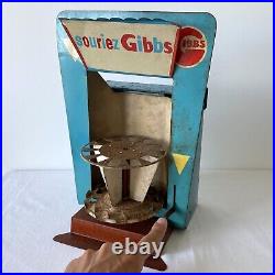 Vintage French toothpaste / dentifrice GIBBS tin display showcase