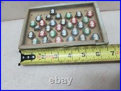 Vintage General Store Display 31 Czechoslovakia Cameo Rings Glass Top Showcase
