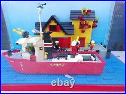 Vintage Lego Shop Advertising Showcase Display 4020 Fire Fighting Boat Building