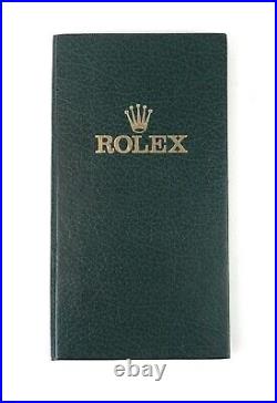 Vintage ROLEX Green Leather Display Showcase Folding Pad