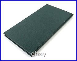 Vintage ROLEX Green Leather Display Showcase Folding Pad