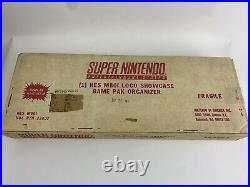 Vintage Super Nintendo Display Sign Showcase Game Pak Organizer Rack