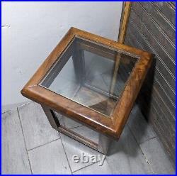 Vintage Wood & Glass Store Counter Display Case/Box Showcase Cabinet Vitrine