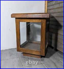 Vintage Wood & Glass Store Counter Display Case/Box Showcase Cabinet Vitrine