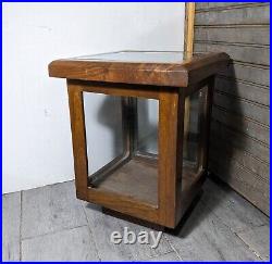 Vintage Wood & Glass Store Counter Display Case/Box Showcase Cabinet Vitrine