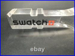 Vtg. Swiss Acrylic Lucite Adwerstain Watch Display Stand for Showcase-SWATC-IRONY