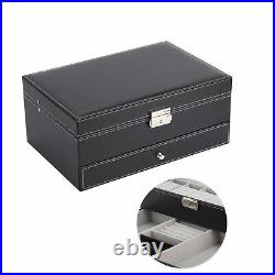 Watch Display Case Watch Storage Box Waterproof With 12 Large Compartments For