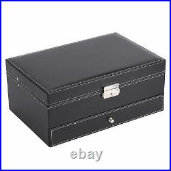 Watch Display Case Watch Storage Box Waterproof With 12 Large Compartments For