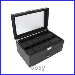 Watch Display Storage Case 2 Tier 24 Slot Jewelry Display Storage Box IDM