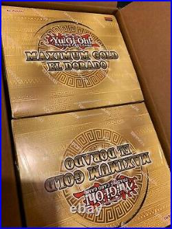 Yugioh Maximum Gold El Dorado CASE of 4 Displays